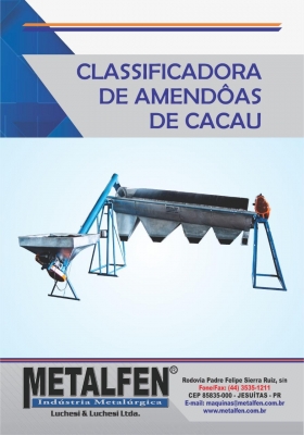 Classificadora de amêndoas de cacau